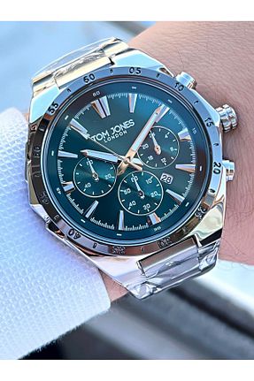 ساعت مچی فیروزه ای مردانه 46 میلی متر Tom Jones - کد 875977386