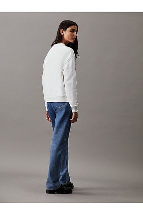 سوئیشرت سفید زنانه چاپی Calvin Klein - کد 875986377