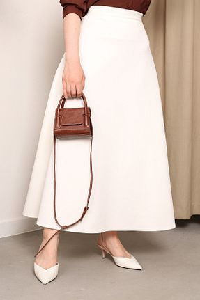 دامن حجاب سفید زنانه کلوش İmajButik - کد 772158329