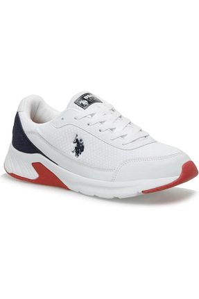کفش اسنیکر سفید مردانه بند دار U.S. Polo Assn. - کد 801212588