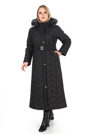 کاپشن مشکی زنانه سایز بزرگ Dabenti women style - کد 868989515
