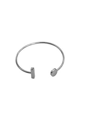 دستبند استیل (فولاد) طوسی استیل (فولاد) stainless steel - کد 876130254