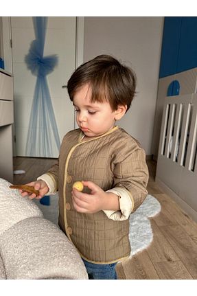 کاپشن خاکی بچه گانه پنبه ای Arel Kids - کد 876255711