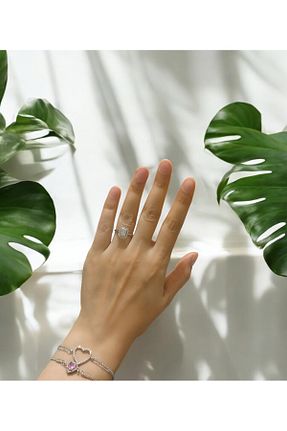 دستبند جواهر زنانه زیرکن İthal - کد 876150250