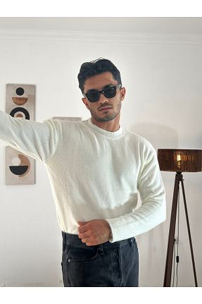 پلیور نباتی مردانه ساده STECCA - کد 876187109