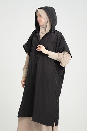 پانچو حجاب مشکی زنانه پلی اورتان Enans Design - کد 876205665