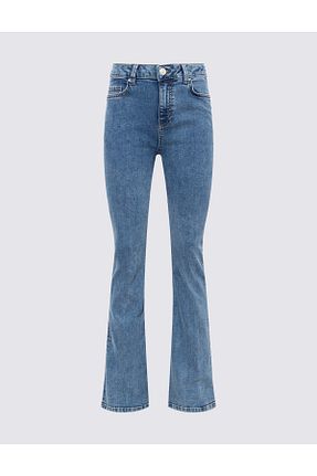 شلوار آبی زنانه پنبه ای Marks & Spencer - کد 876258289