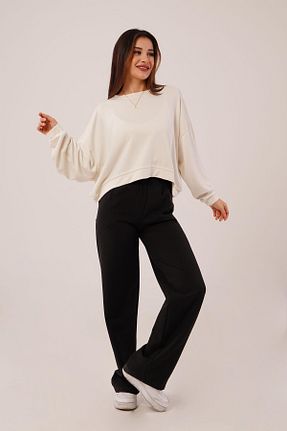 سوئیشرت بژ زنانه ساده Hipo Trend - کد 876280035