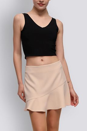 دامن بژ زنانه پارچه HOX