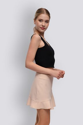 دامن بژ زنانه پارچه HOX