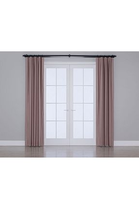 پرده زمینه صورتی پلی استر Gauze Fabric Design - کد 194755498