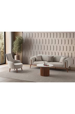 ست مبل بژ 3+3+1+1 EDSY HOME - کد 847047015