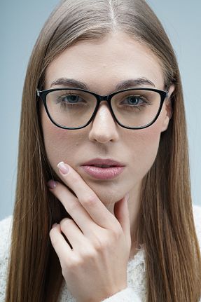 عینک محافظ نور آبی مشکی زنانه شیشه LOOKUP NEW - کد 874207167