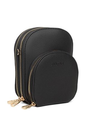 کیف پستچی مشکی زنانه چرم مصنوعی Armine - کد 876347567