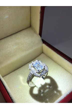 انگشتر نقره زنانه کریستال vogutima - کد 864532160