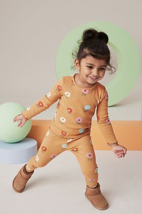 ست بالاتنه و پائین تنه زرد بچه گانه بافتنی Next Baby - کد 870070251