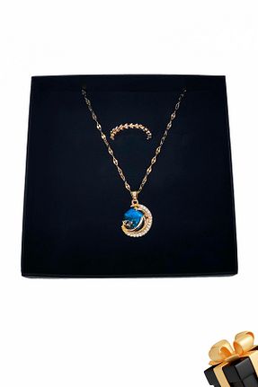 ست استیل طلائی زنانه 2 تایی TREND COLLECTİON - کد 869887457