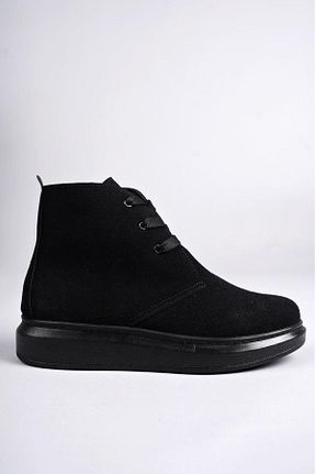 بوت / نیم بوت مشکی مردانه چرم مصنوعی rabellashoes - کد 876447808