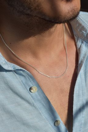 گردنبند نقره سبز مردانه 925 عیار Ricco Jewellery - کد 812929024