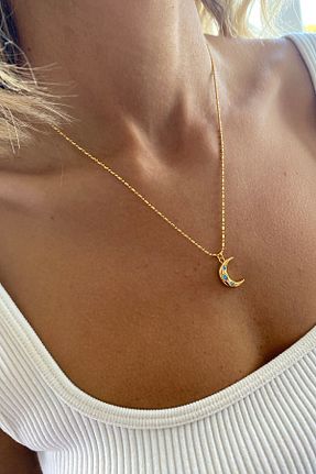 گردنبند جواهر طلائی زنانه روکش طلا Bonnjerra Jewellery - کد 876588113
