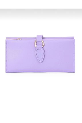 کیف پول بنفش زنانه ابعاد بزرگ Baykuş Boutique - کد 876583648