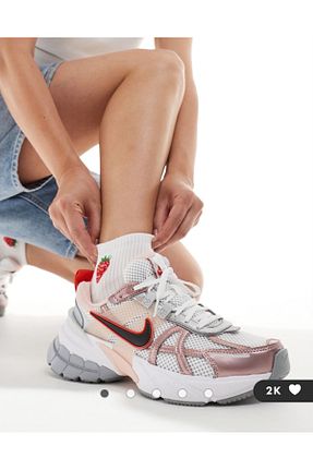 کفش اسنیکر صورتی زنانه بند دار Nike - کد 876589390