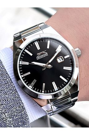 ساعت مچی مشکی مردانه 41-45 میلی متر Slazenger - کد 876626749