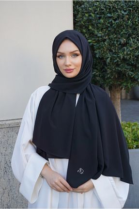 شال مشکی زنانه کرپ ŞULE GÖSTERİŞLİ - کد 876648045