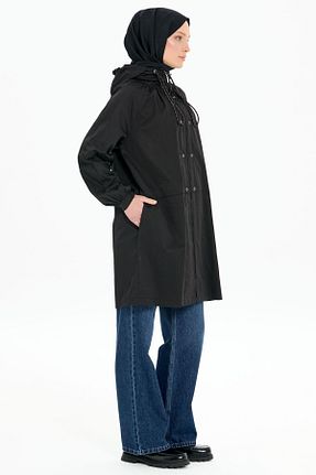 کلاه و ابایا مشکی زنانه پلی استر Tuğba - کد 876639739