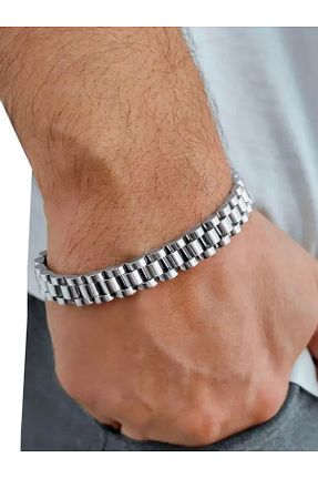 دستبند استیل (فولاد) طوسی زنانه استیل (فولاد) Mays Accessory - کد 876673153