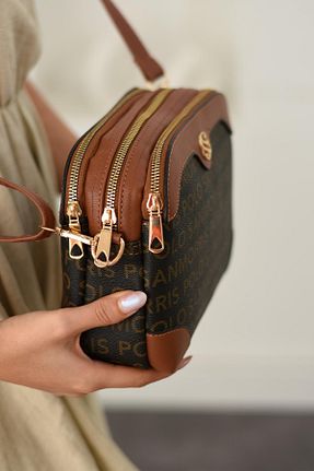 کیف دوشی سبز زنانه چرم مصنوعی H&D COLLECTİON - کد 876683082