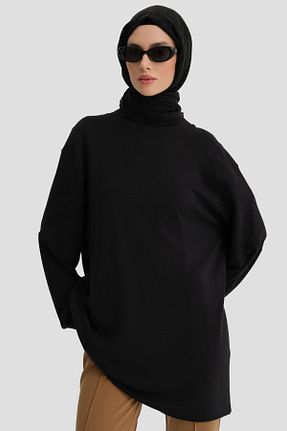 تونیک حجاب مشکی زنانه بافتنی Armine - کد 876679706