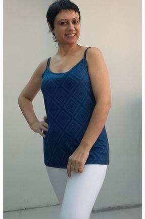 تیشرت سایز بزرگ سرمه ای زنانه سایز بزرگ Mertcan Butik - کد 876715461