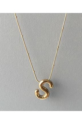 گردنبند استیل ( فولاد ) زرد زنانه استیل (فولاد) Mays Accessory - کد 876713519