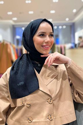 شال مشکی زنانه پنبه ای Armine - کد 818677457