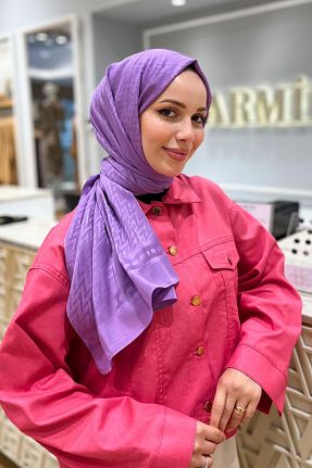شال بنفش زنانه پنبه ای Armine - کد 856013620