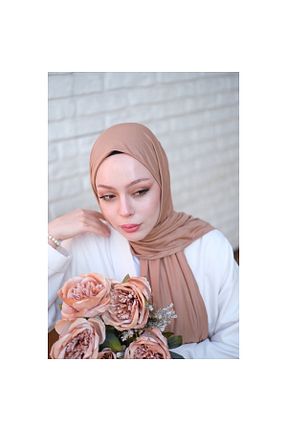 شال قهوه ای زنانه پنبه ای Zenica - کد 876754136