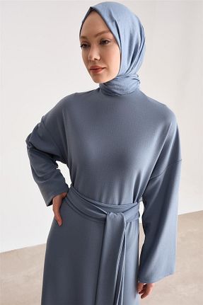 لباس حجاب سرمه ای زنانه Relaxed Armine - کد 808143846