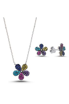 ست نقره رنگی زنانه زیرکن Inure Jewelry - کد 870053076