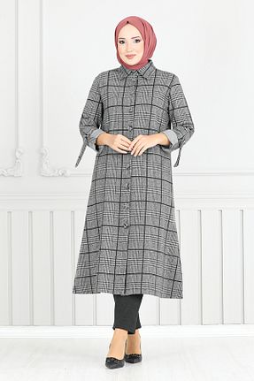 ست بالاتنه و پائین تنه طوسی زنانه بافتنی ModaMerve - کد 876790325