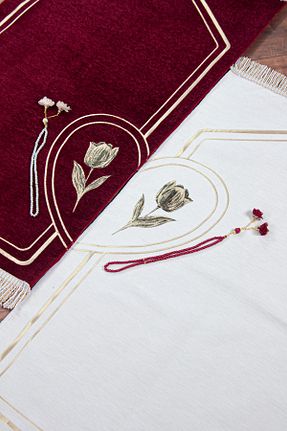 سجاده زرشکی پنبه ای ihvanonline - کد 876809551