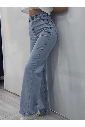 شلوار جین رنگی زنانه پاچه گشاد ByCukurovaFrango - کد 904929869