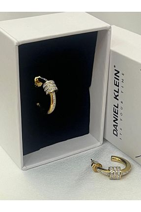 گوشواره استیل (فولاد) طلائی زنانه استیل (فولاد) Daniel Klein - کد 876812058