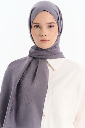 شال طوسی زنانه پنبه ای Tuğba - کد 876808698