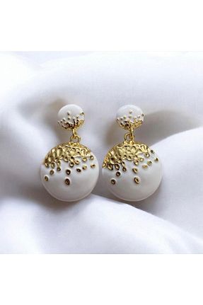 گوشواره جواهر سفید میخ Nilsu Jewellery Accessory - کد 876820273