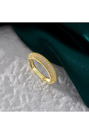 انگشتر نقره زرد زنانه زیرکن Akgül Silver - کد 876822695