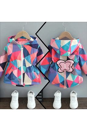 ترنچکت صورتی بچه گانه آستر دار minigimin dolabı - کد 876821729