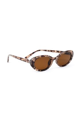 عینک آفتابی قهوه ای زنانه UV400 Toz Vintage - کد 876829551