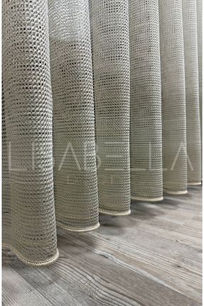 پرده توری نارنجی ریل دار LisabellaHome - کد 876847727