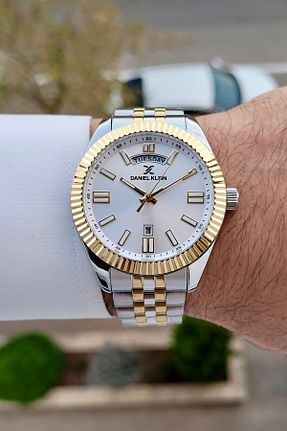ساعت مچی طلائی مردانه 42 میلی متر Daniel Klein - کد 874947742